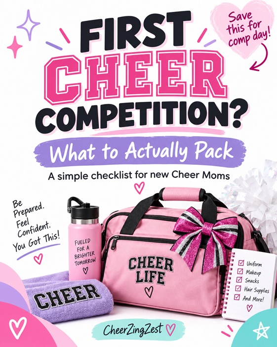 First Cheer Competition? Here's What You Actually Need to Pack 🎀